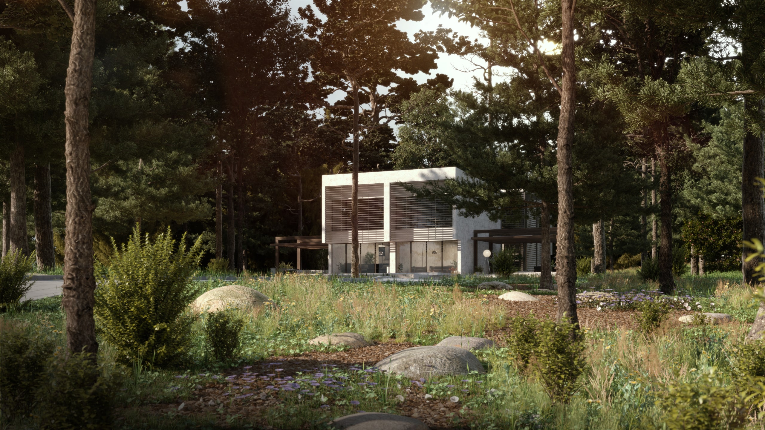 Building in the Forest CGI - 1